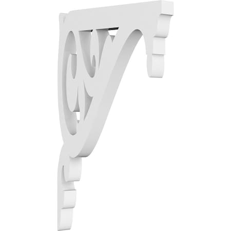 Ekena Millwork Carrillo Architectural Grade PVC Bracket, 5/8"W X 5"D X 8"H BKTP01X05X08CI